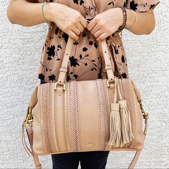 SOLD Brahmin Delaney Satchel Khaki Knoxville - Picture 16 of 16